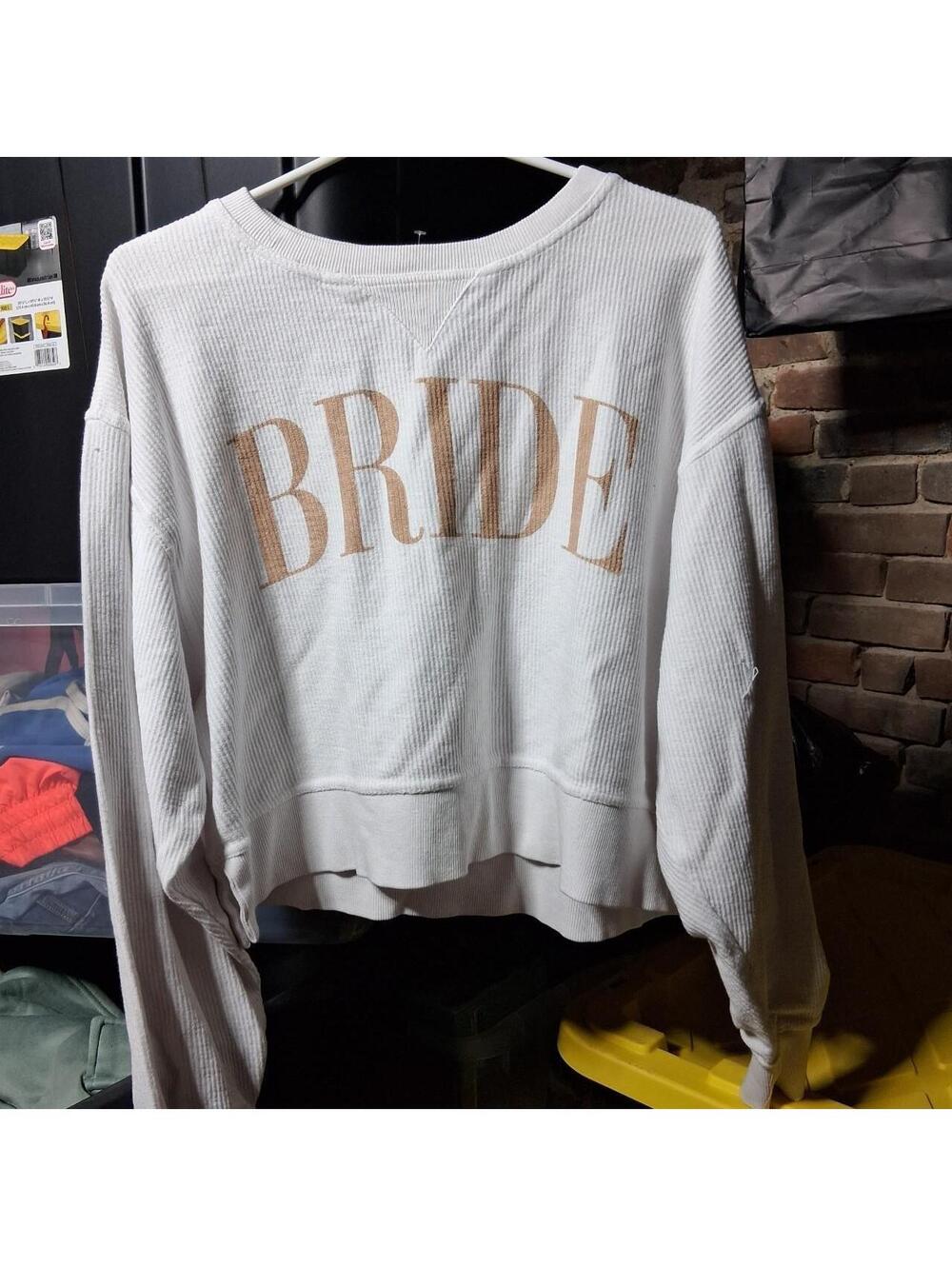 BRIDE cropped crewneck sweatshirt size M